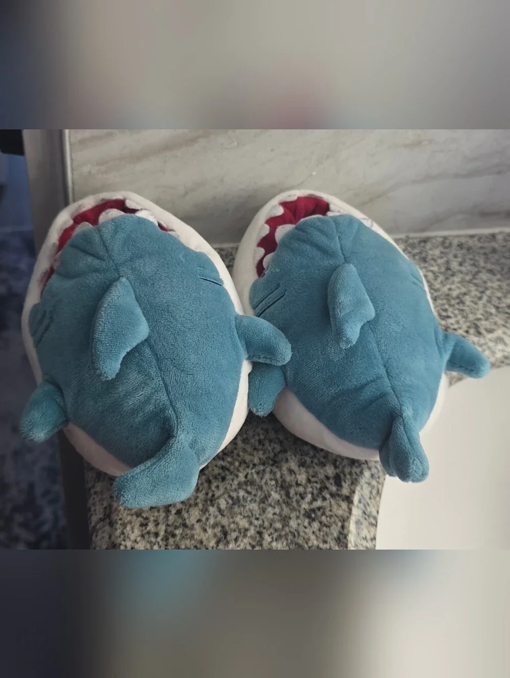 Cat & Jack Toddler Bruce Shark Loafer Slippers Blue 7T-8T: Non-Marking Sole